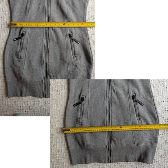 Triple Five Soul Women’s Extra Long Full Zip Hoodie Jacket Skater Logo Size M/L - Picture 6 of 7